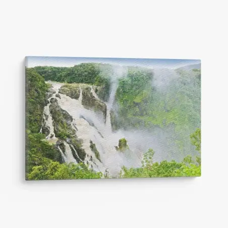 Tableau sur toile cascade majestueuse de Barron Falls, Australie – Wallnifity®