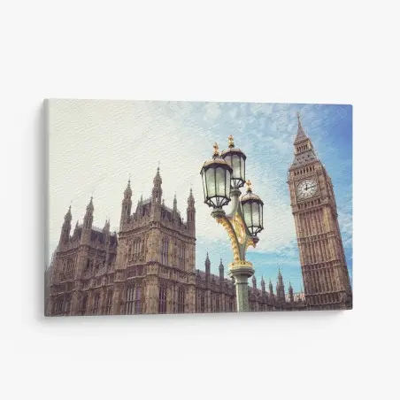 Tableau sur toile vue emblématique de Big Ben et du Parlement de Londres – Wallnifity®