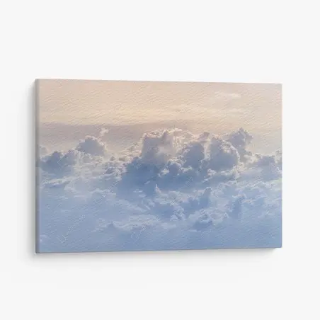 Tableau sur toile paysage aérien de nuages au crépuscule – Wallnifity®