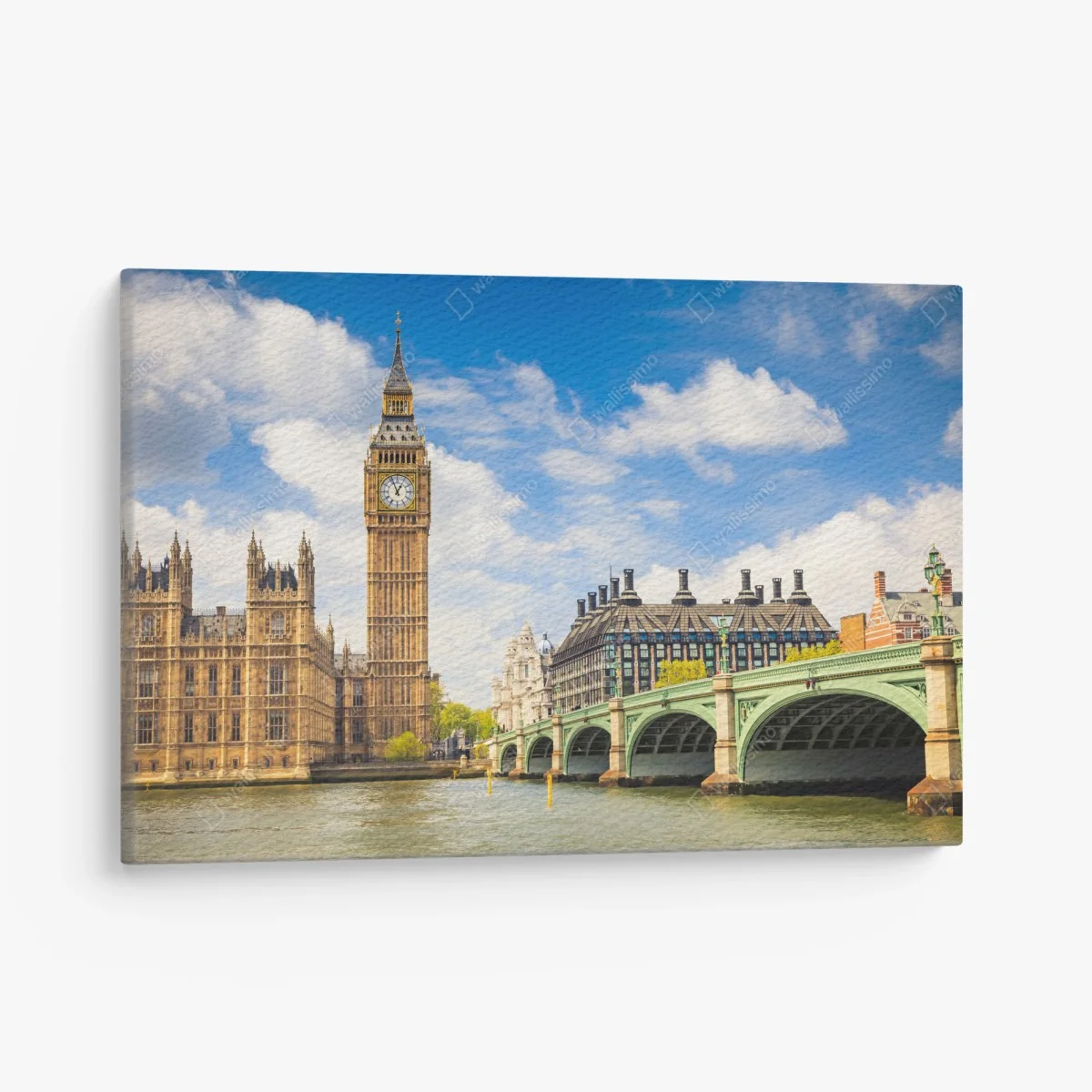 Tableau sur toile Big Ben et le pont de Westminster sur la Tamise – Wallnifity® Tableau sur toile Big Ben et le pont de Westminster sur la Tamise – Wallnifity®