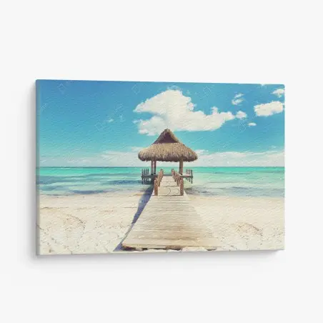 Tableau sur toile évasion tropicale à Punta Cana – Wallnifity®