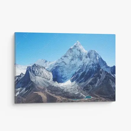 Tableau sur toile sommet enneigé majestueux – Wallnifity®