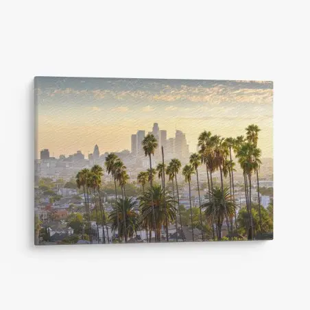 Tableau sur toile aube dorée à Los Angeles – Wallnifity®