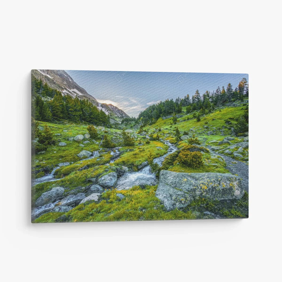 Tableau sur toile paysage serein des Pyrénées du parc national Posets y Maladeta – Wallnifity® Tableau sur toile paysage serein des Pyrénées du parc national Posets y Maladeta – Wallnifity®
