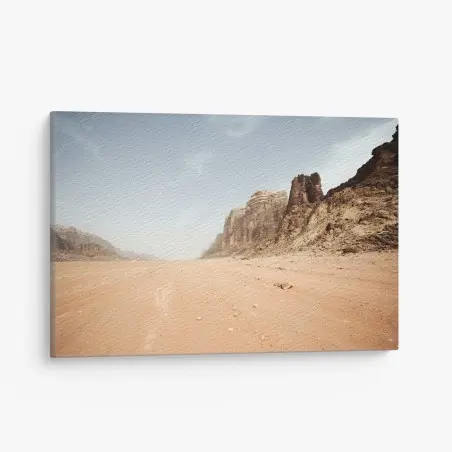 Tableau sur toile horizon désertique à Wadi Rum – Wallnifity®