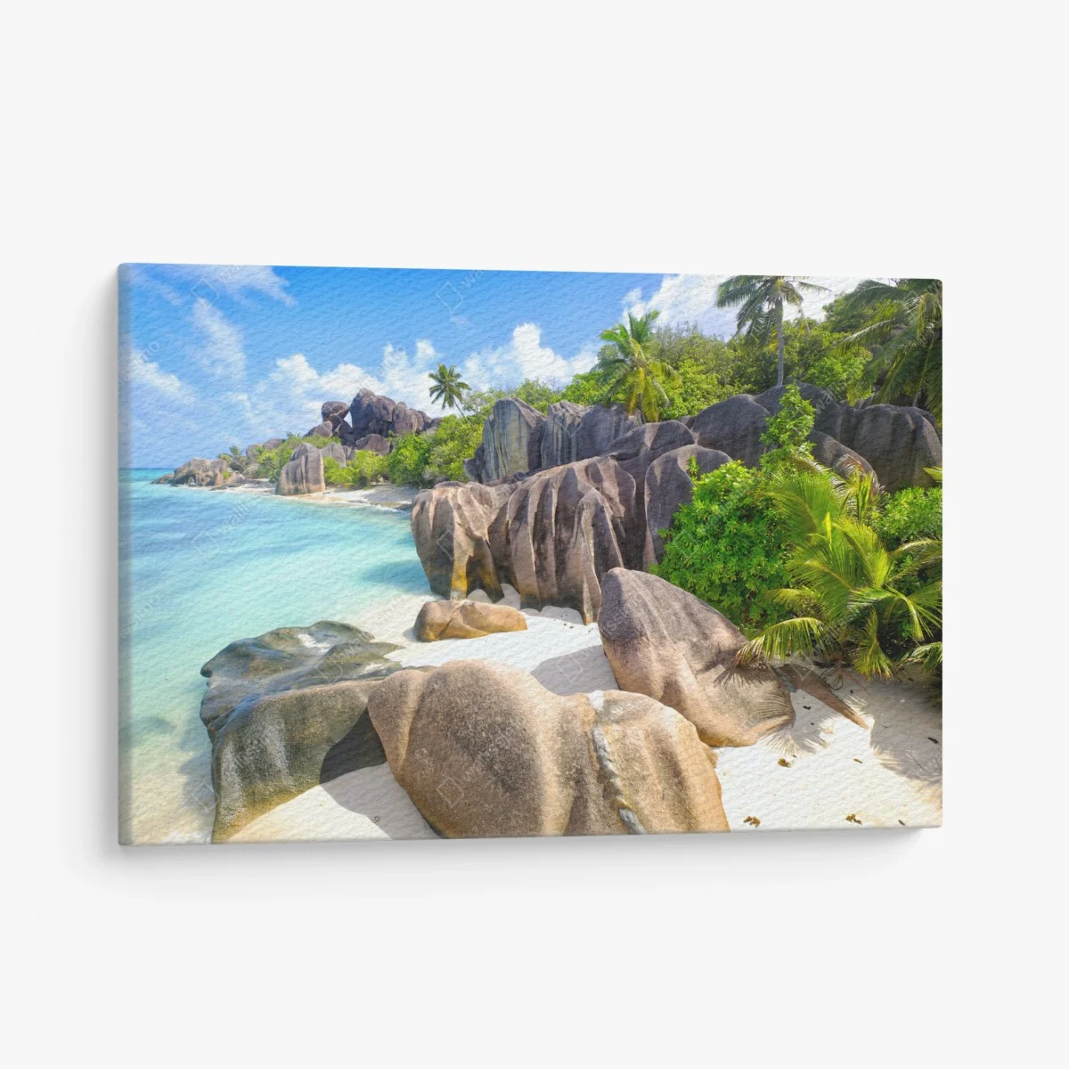 Tableau sur toile paradis côtier d'Anse Source d'Argent – Wallnifity® Tableau sur toile paradis côtier d'Anse Source d'Argent – Wallnifity®