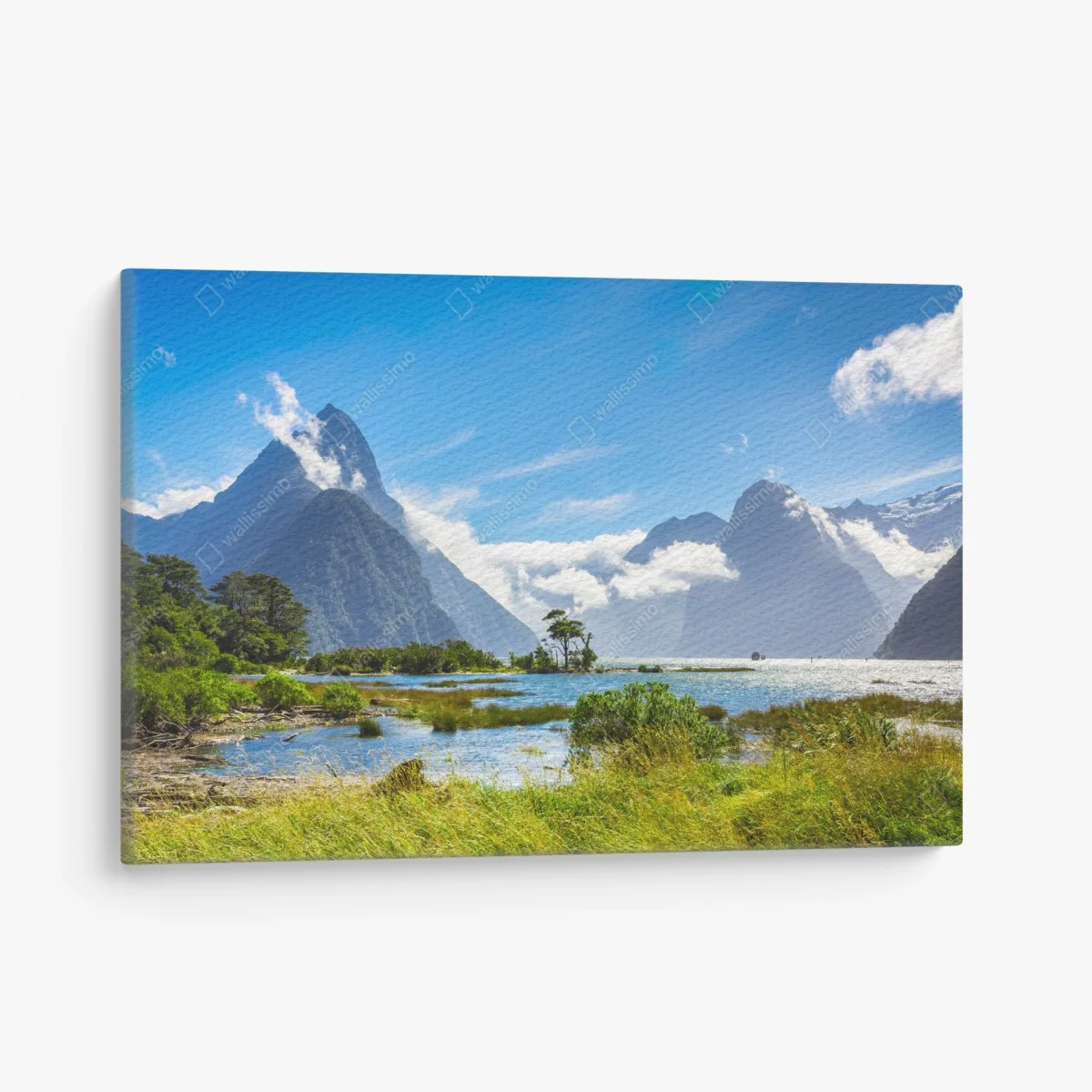 Tableau sur toile paysage du fjord de Milford Sound au soleil – Wallnifity® Tableau sur toile paysage du fjord de Milford Sound au soleil – Wallnifity®