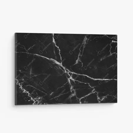 Tableau sur toile élégance marbre noir veiné – Wallnifity®