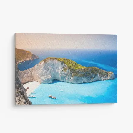 Tableau sur toile baie de Navagio à Zakynthos – Wallnifity®
