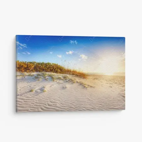 Tableau sur toile coucher de soleil sur les dunes de Grace Bay – Wallnifity®
