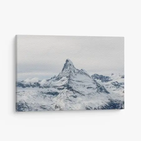 Tableau sur toile paysage majestueux du Cervin enneigé – Wallnifity®
