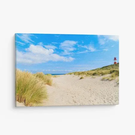 Tableau sur toile brise marine à Ellenbogen, île de Sylt – Wallnifity®