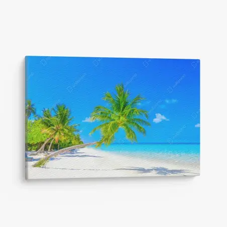 Tableau sur toile évasion tropicale aux Maldives – Wallnifity®