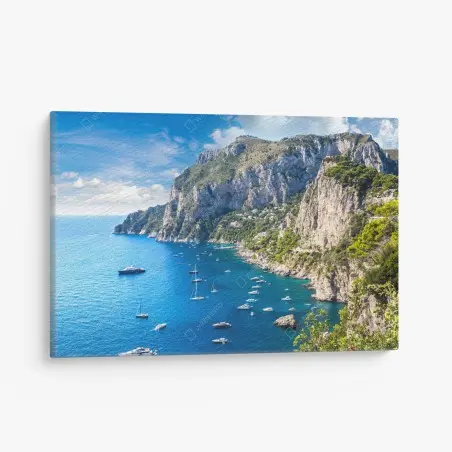 Tableau sur toile côte rocheuse de Capri au soleil – Wallnifity®