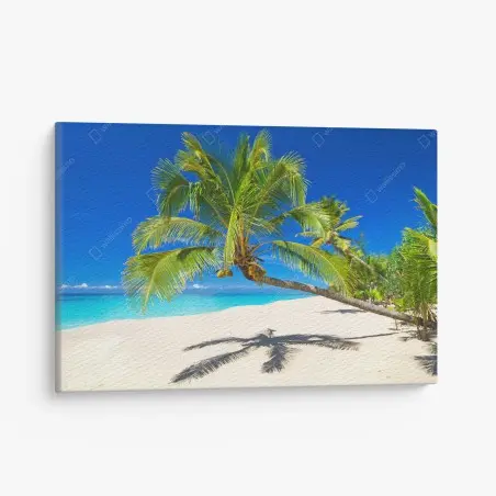 Tableau sur toile plage tropicale sur la mer d'Andaman – Wallnifity®