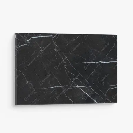 Tableau sur toile marbre marquina noir chic et intemporel – Wallnifity®