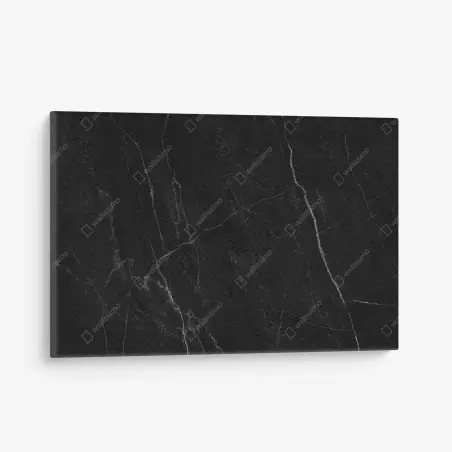 Tableau sur toile marbre noir veiné pour décoration murale – Wallnifity®