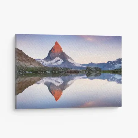 Tableau sur toile lever de soleil sur le Cervin – Wallnifity®
