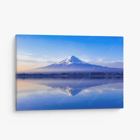 Tableau sur toile matinée sereine au Mont Fuji – Wallnifity®