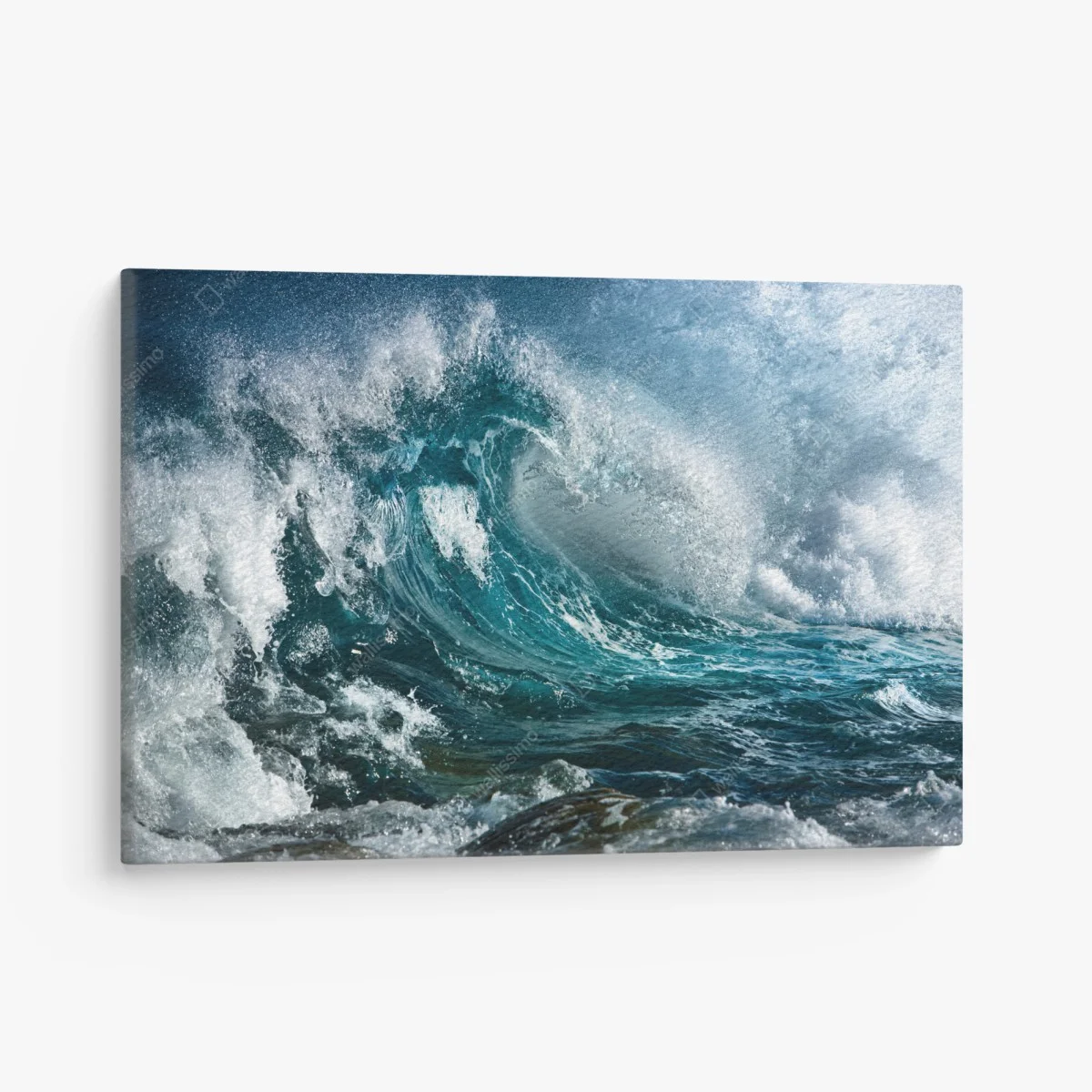 Tableau sur toile vague turquoise en mouvement – Wallnifity® Tableau sur toile vague turquoise en mouvement – Wallnifity®