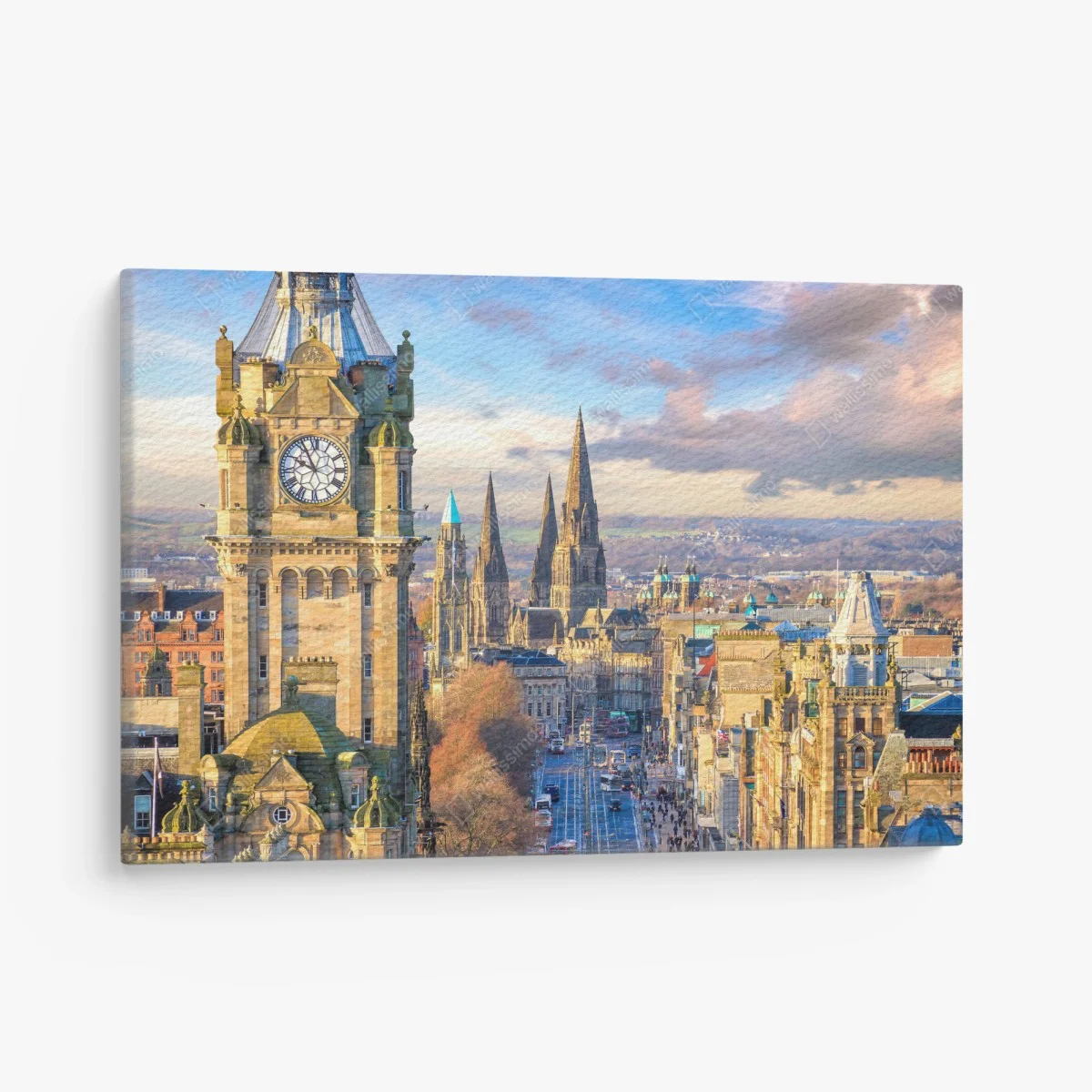 Tableau sur toile vue panoramique de la vieille ville d'Edimbourg au coucher du soleil – Wallnifity® Tableau sur toile vue panoramique de la vieille ville d'Edimbourg au coucher du soleil – Wallnifity®