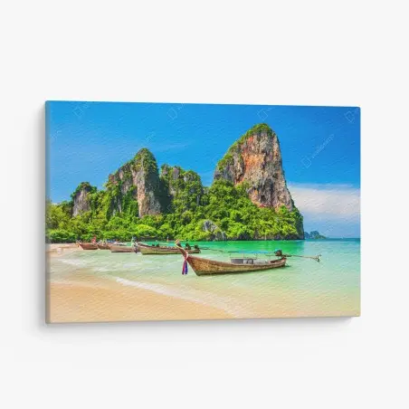 Tableau sur toile paradis côtier en Thaïlande – Wallnifity®