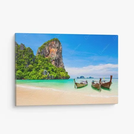 Tableau sur toile plage idyllique en Thaïlande – Wallnifity®