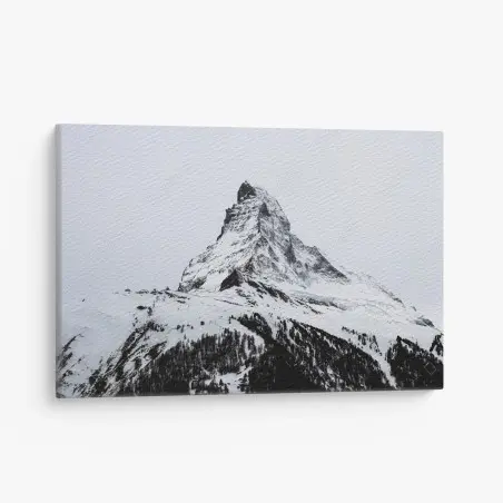 Tableau sur toile sommet majestueux enneigé – Wallnifity®