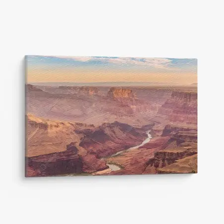 Tableau sur toile vue grandiose du Grand Canyon au coucher du soleil – Wallnifity®