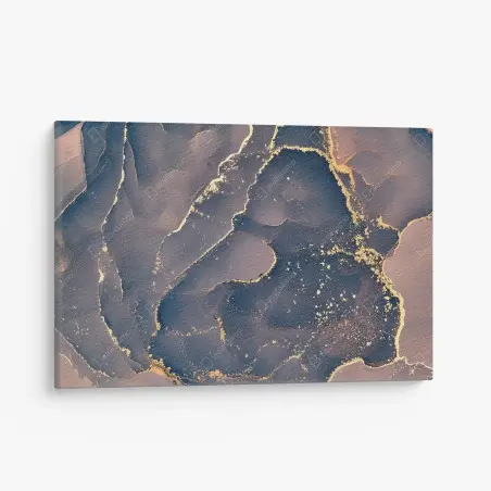 Tableau sur toile marbre céleste aux reflets dorés – Wallnifity®