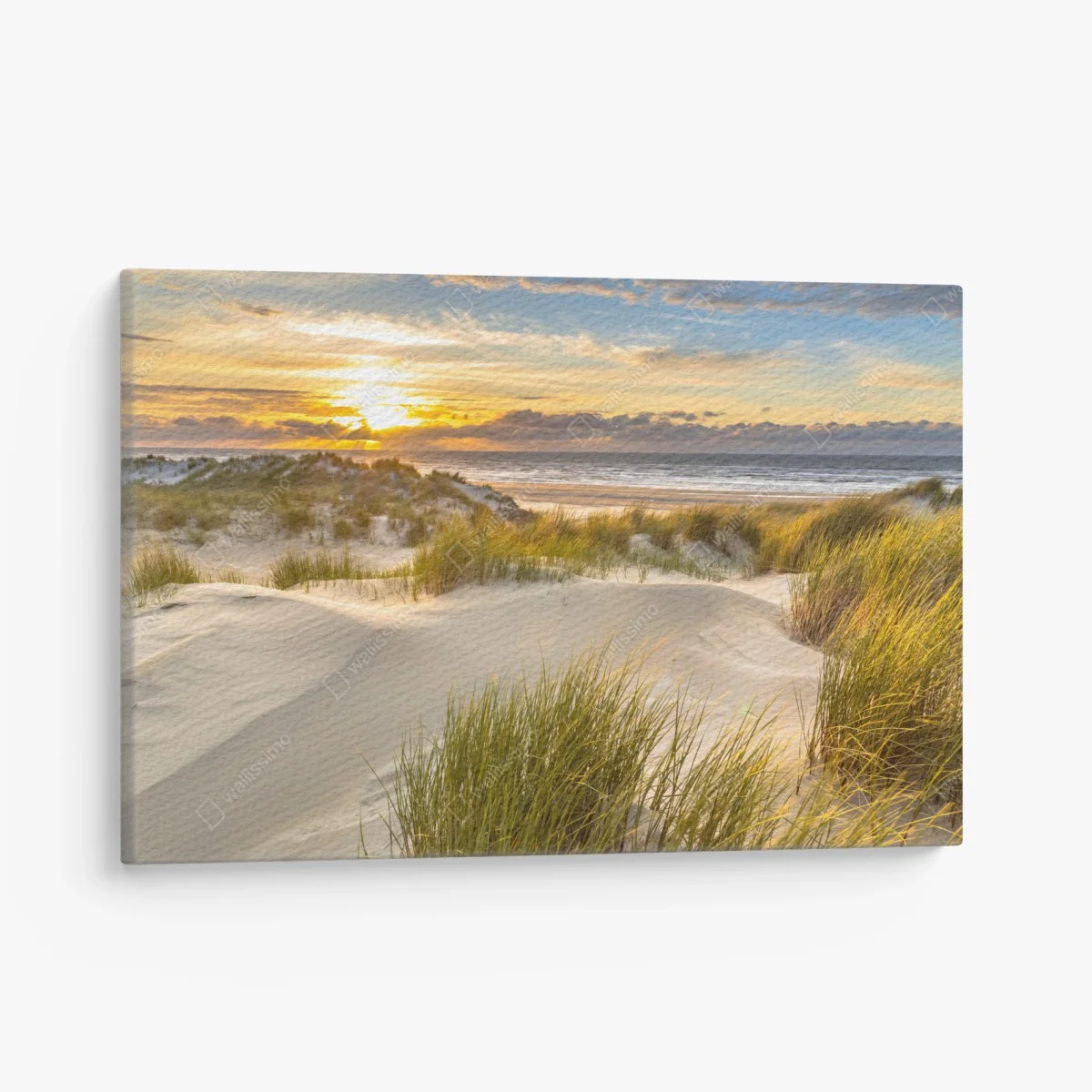 Tableau sur toile coucher de soleil sur les dunes d'Ameland – Wallnifity® Tableau sur toile coucher de soleil sur les dunes d'Ameland – Wallnifity®