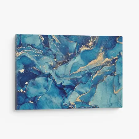 Tableau sur toile rêve océanique doré – Wallnifity®