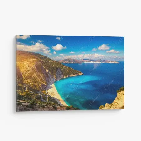 Tableau sur toile côte turquoise de Myrtos, Kefalonia – Wallnifity®