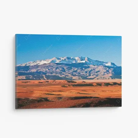 Tableau sur toile paysage désertique aux montagnes enneigées – Wallnifity®