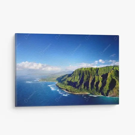 Tableau sur toile falaise tropicale et côte sauvage – Wallnifity®