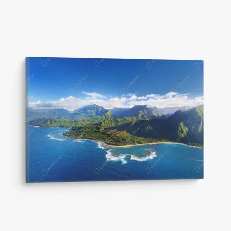 Tableau sur toile panorama côtier tropical – Wallnifity®