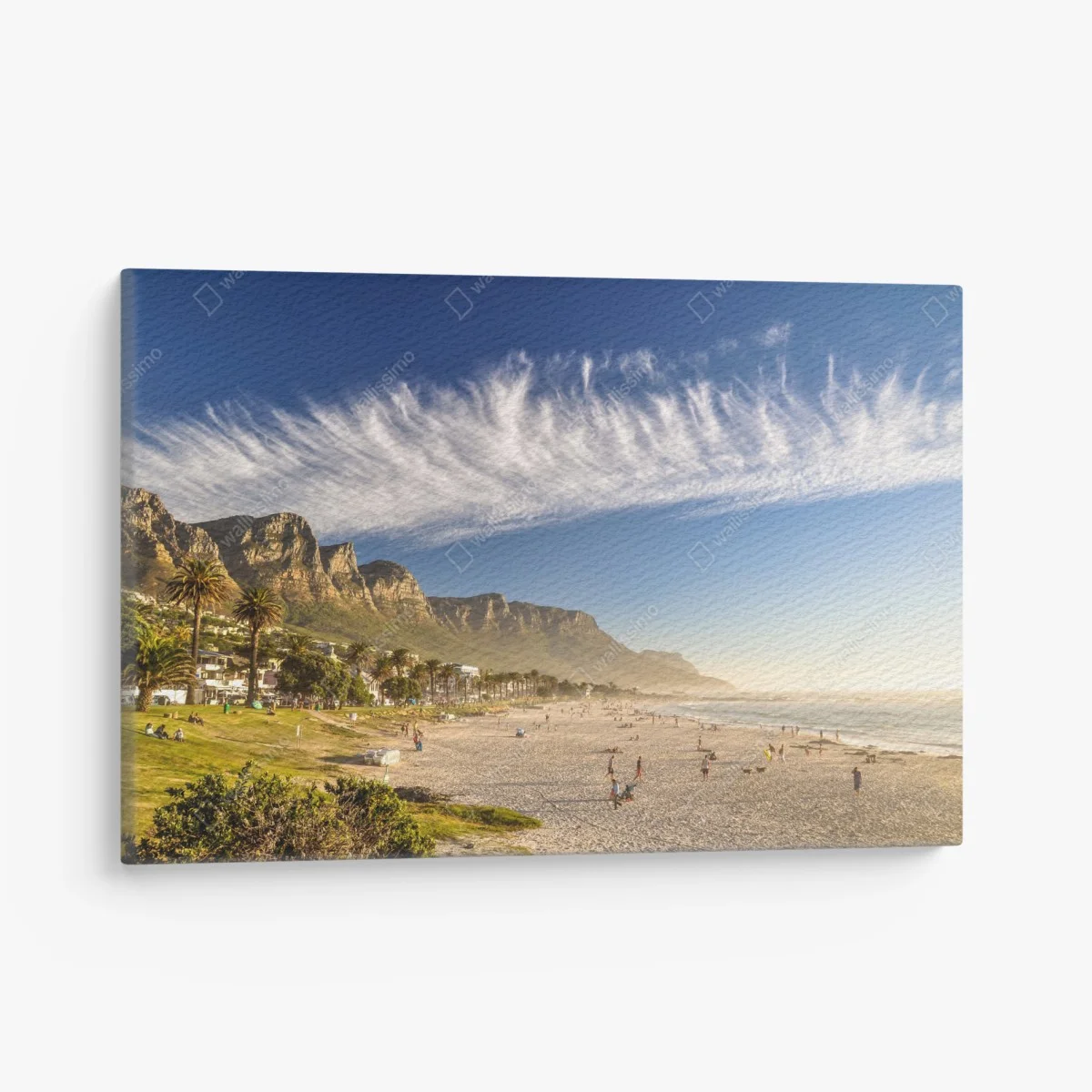 Tableau sur toile plage dorée au pied des montagnes – Wallnifity® Tableau sur toile plage dorée au pied des montagnes – Wallnifity®
