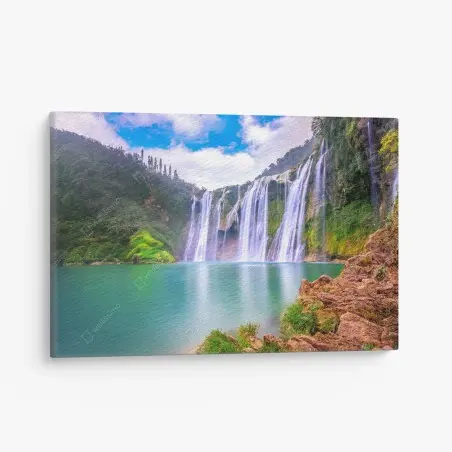Tableau sur toile chutes de Jiulong à Luoping – Wallnifity®