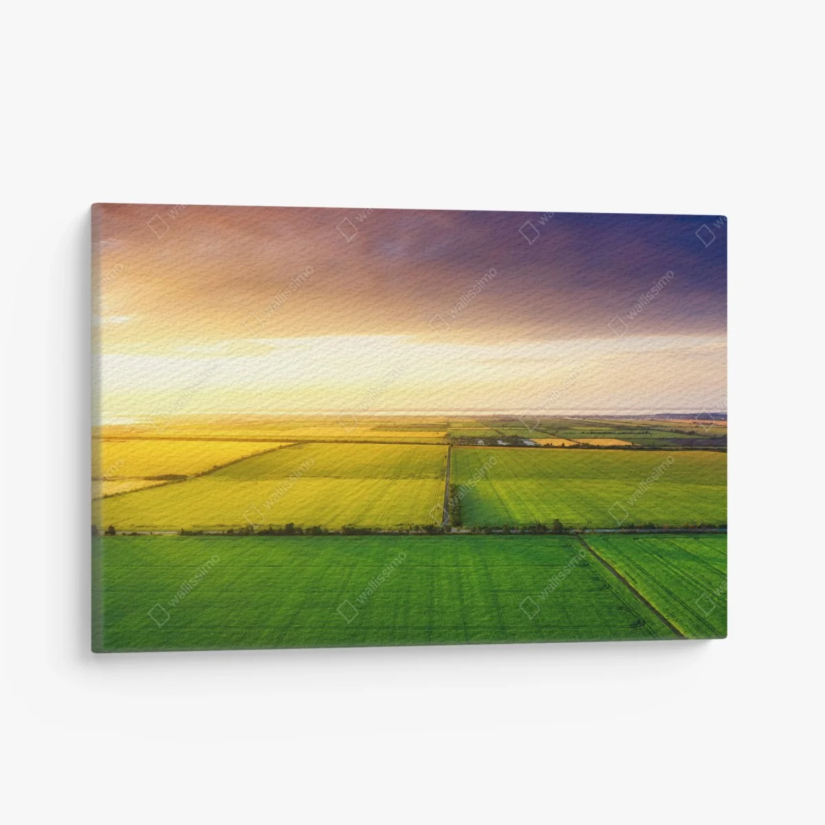 Tableau sur toile panorama agricole au coucher du soleil – Wallnifity® Tableau sur toile panorama agricole au coucher du soleil – Wallnifity®