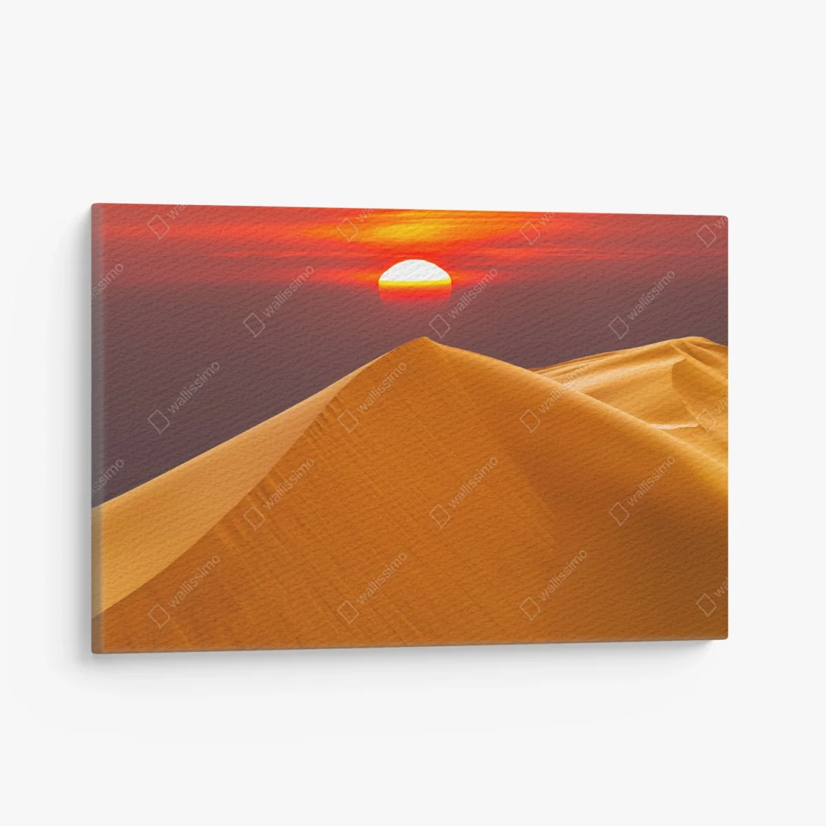 Tableau sur toile coucher de soleil sur les dunes dorées – Wallnifity® Tableau sur toile coucher de soleil sur les dunes dorées – Wallnifity®