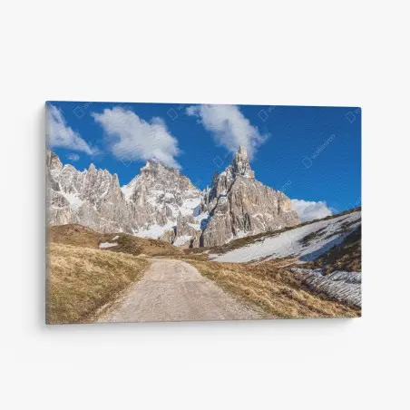 Tableau sur toile sentier vers les sommets rocheux – Wallnifity®