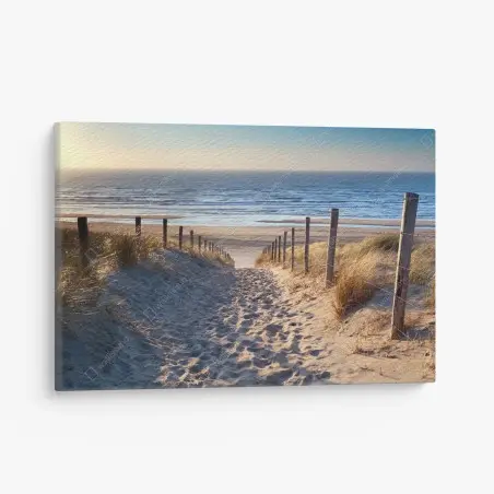 Tableau sur toile chemin doré vers la Mer du Nord, North Holland – Wallnifity®