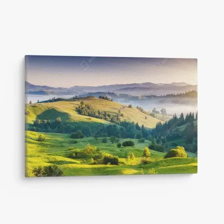 Tableau sur toile coucher de soleil majestueux dans les Carpates, Ukraine – Wallnifity®