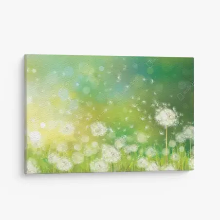 Tableau sur toile rêverie de pissenlits printaniers – Wallnifity®