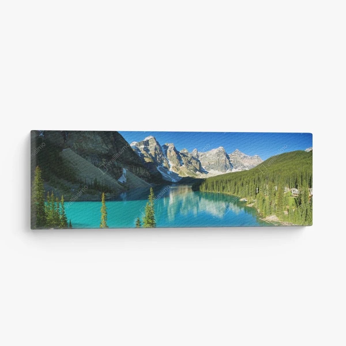 Tableau sur toile l'harmonie du lac turquoise et des montagnes – Wallnifity® Tableau sur toile l'harmonie du lac turquoise et des montagnes – Wallnifity®