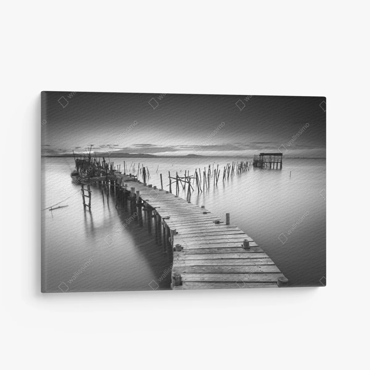 Tableau sur toile jetée solitaire en noir et blanc – Wallnifity® Tableau sur toile jetée solitaire en noir et blanc – Wallnifity®