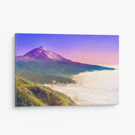 Tableau sur toile aube colorée sur le Teide, Tenerife – Wallnifity®