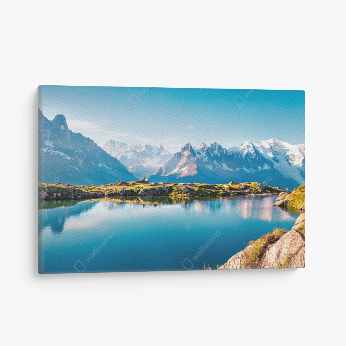 Tableau sur toile panorama du Lac Blanc et du Mont Blanc – Wallnifity® Tableau sur toile panorama du Lac Blanc et du Mont Blanc – Wallnifity®