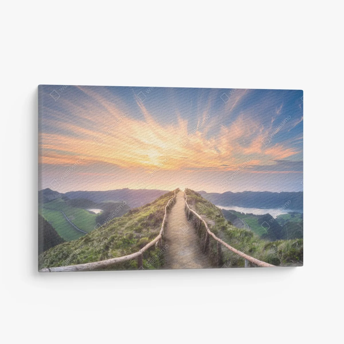 Tableau sur toile panorama du sentier au coucher du soleil – Wallnifity® Tableau sur toile panorama du sentier au coucher du soleil – Wallnifity®