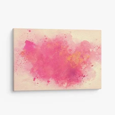 Tableau sur toile nuage abstrait rose et corail – Wallnifity®
